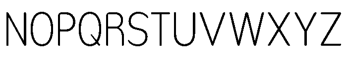 Nsai Pro Rounded Cond ExtLt Font UPPERCASE