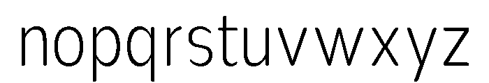 Nsai Pro Rounded Cond ExtLt Font LOWERCASE