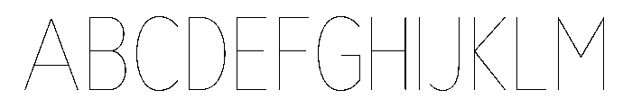 Nsai Pro Rounded Cond Hair Font UPPERCASE
