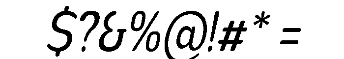 Nsai Pro Rounded Cond Ita Font OTHER CHARS