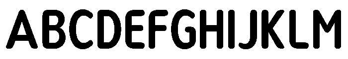 Nsai Pro Rounded Cond SemBd Font UPPERCASE