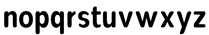 Nsai Pro Rounded Cond SemBd Font LOWERCASE