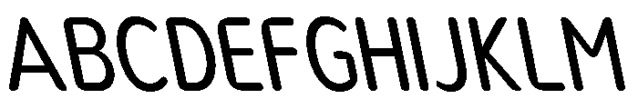 Nsai Pro Rounded Cond Slant Font UPPERCASE