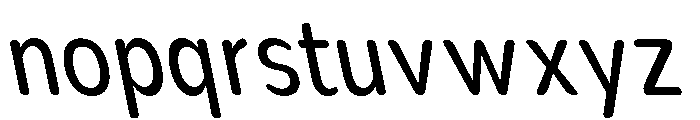 Nsai Pro Rounded Cond Slant Font LOWERCASE