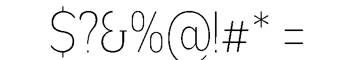 Nsai Pro Rounded Cond UltLt Font OTHER CHARS