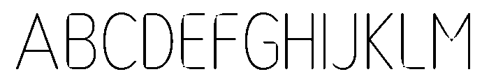 Nsai Pro Rounded Cond UltLt Font UPPERCASE