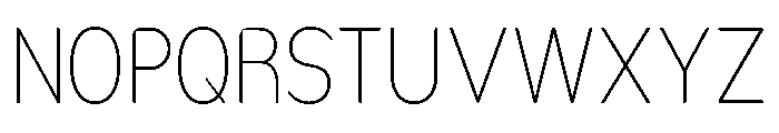 Nsai Pro Rounded Cond UltLt Font UPPERCASE