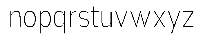 Nsai Pro Rounded Cond UltLt Font LOWERCASE