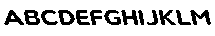 Nsai Pro Rounded Ex SmBd Sla Font UPPERCASE