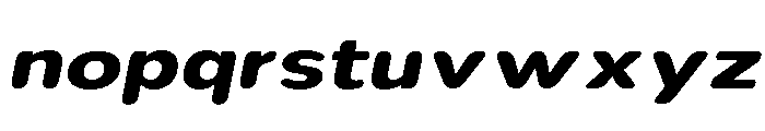 Nsai Pro Rounded Exp Bold Ita Font LOWERCASE