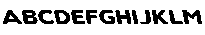 Nsai Pro Rounded Exp Bold Slant Font UPPERCASE
