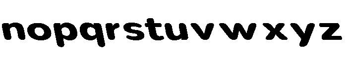Nsai Pro Rounded Exp Bold Slant Font LOWERCASE