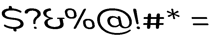 Nsai Pro Rounded Exp Book Slant Font OTHER CHARS