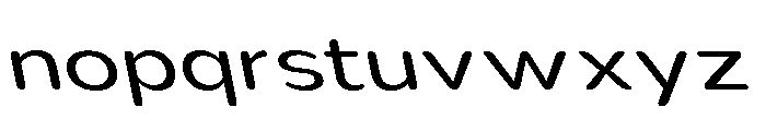 Nsai Pro Rounded Exp Book Slant Font LOWERCASE