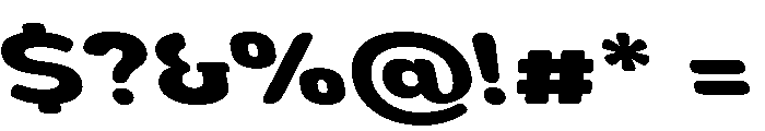 Nsai Pro Rounded Exp ExBd Sla Font OTHER CHARS