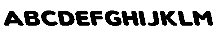 Nsai Pro Rounded Exp ExBd Sla Font UPPERCASE