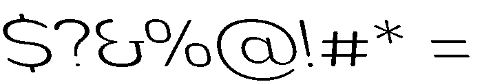 Nsai Pro Rounded Exp ExLt Sla Font OTHER CHARS
