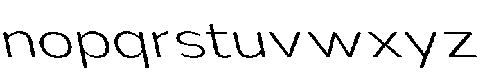 Nsai Pro Rounded Exp ExLt Sla Font LOWERCASE