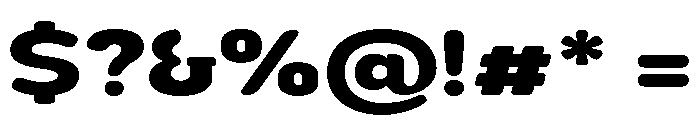 Nsai Pro Rounded Exp ExtBd Font OTHER CHARS