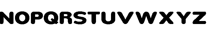 Nsai Pro Rounded Exp ExtBd Font UPPERCASE