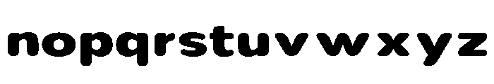 Nsai Pro Rounded Exp ExtBd Font LOWERCASE