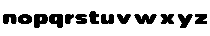 Nsai Pro Rounded Exp ExtBlk Font LOWERCASE