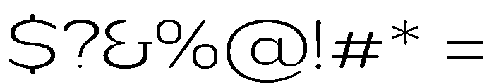 Nsai Pro Rounded Exp ExtLt Font OTHER CHARS