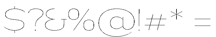 Nsai Pro Rounded Exp Hair Font OTHER CHARS