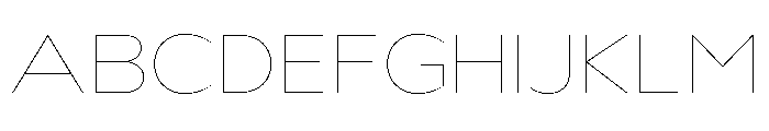 Nsai Pro Rounded Exp Hair Font UPPERCASE