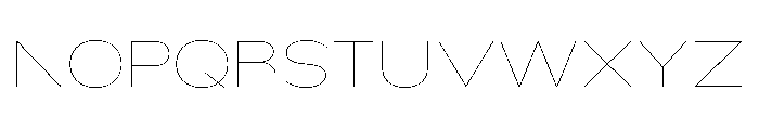 Nsai Pro Rounded Exp Hair Font UPPERCASE