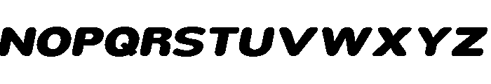Nsai Pro Rounded Exp Heavy Ita Font UPPERCASE