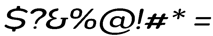 Nsai Pro Rounded Exp Ita Font OTHER CHARS
