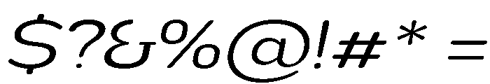 Nsai Pro Rounded Exp Light Ita Font OTHER CHARS