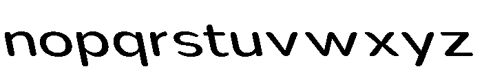 Nsai Pro Rounded Exp Slant Font LOWERCASE