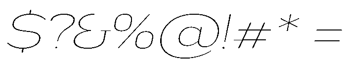 Nsai Pro Rounded Exp Thin Ita Font OTHER CHARS