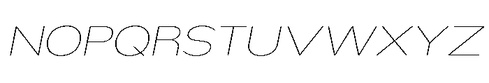 Nsai Pro Rounded Exp Thin Ita Font UPPERCASE