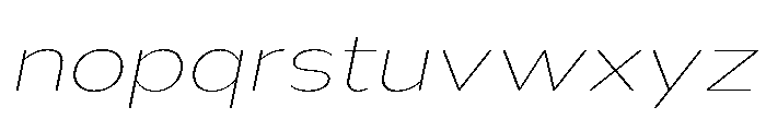 Nsai Pro Rounded Exp Thin Ita Font LOWERCASE