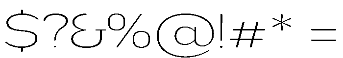 Nsai Pro Rounded Exp UltLt Font OTHER CHARS