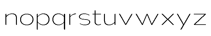 Nsai Pro Rounded Exp UltLt Font LOWERCASE
