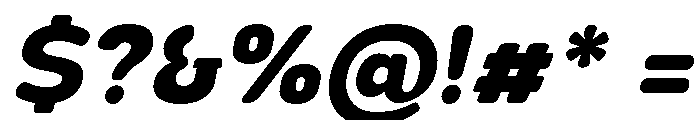 Nsai Pro Rounded ExtBd Ita Font OTHER CHARS