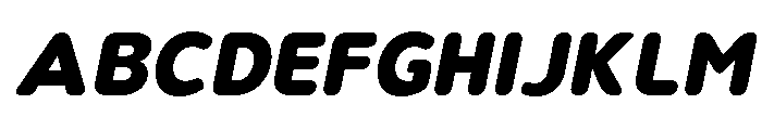 Nsai Pro Rounded ExtBd Ita Font UPPERCASE