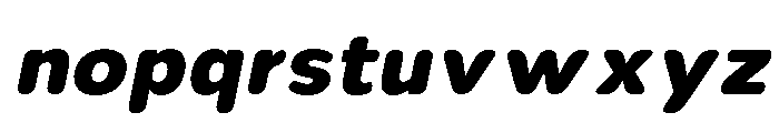 Nsai Pro Rounded ExtBd Ita Font LOWERCASE