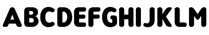 Nsai Pro Rounded Narrow ExtBd Font UPPERCASE
