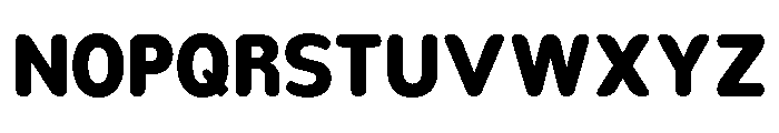 Nsai Pro Rounded Narrow ExtBd Font UPPERCASE