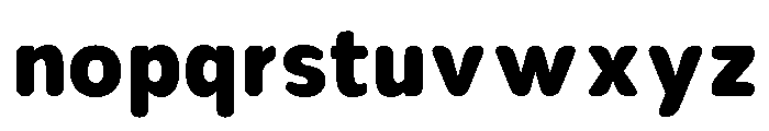 Nsai Pro Rounded Narrow ExtBd Font LOWERCASE