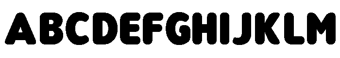 Nsai Pro Rounded Narrow ExtBlk Font UPPERCASE