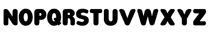 Nsai Pro Rounded Narrow ExtBlk Font UPPERCASE