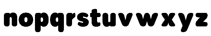Nsai Pro Rounded Narrow ExtBlk Font LOWERCASE