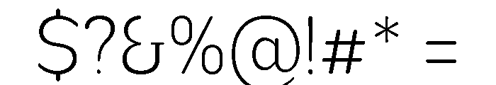 Nsai Pro Rounded Narrow ExtLt Font OTHER CHARS