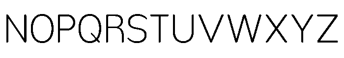 Nsai Pro Rounded Narrow ExtLt Font UPPERCASE